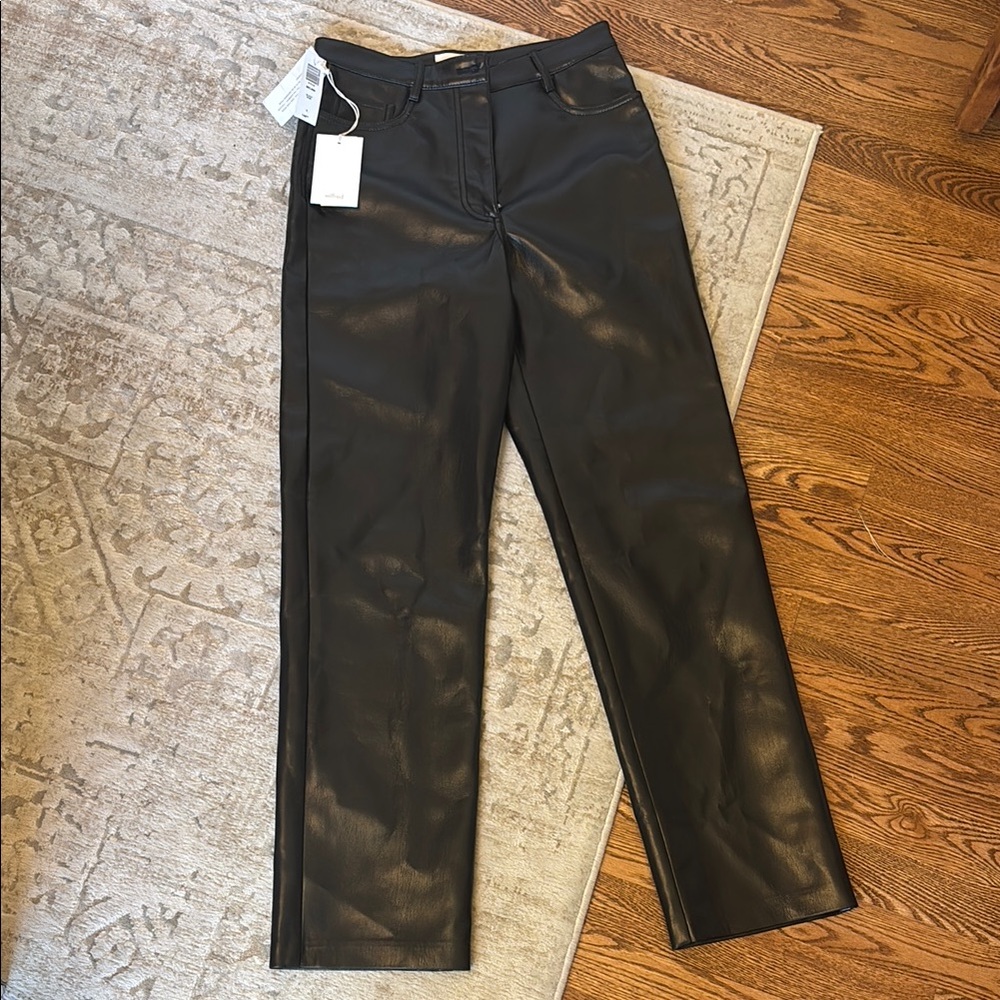 Wilfred Melina Black Leather Pants